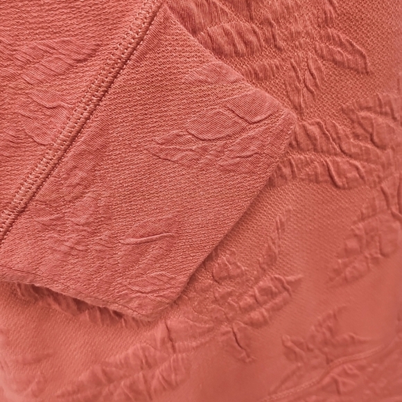 Tommy Bahama Coral Half Zip Jaquard Knit Drawstring Collar Pullover Sz M - Picture 4 of 11